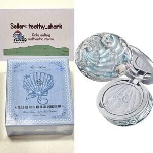 Flower Knows Shell's Jewel Baked Powder Makeup - Shade 01 Cloudy Blue